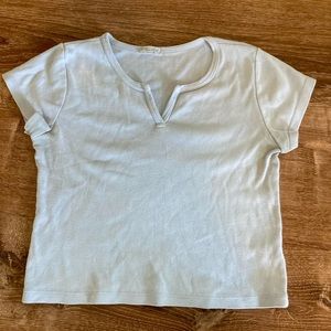 Cute John galt light blue crop top